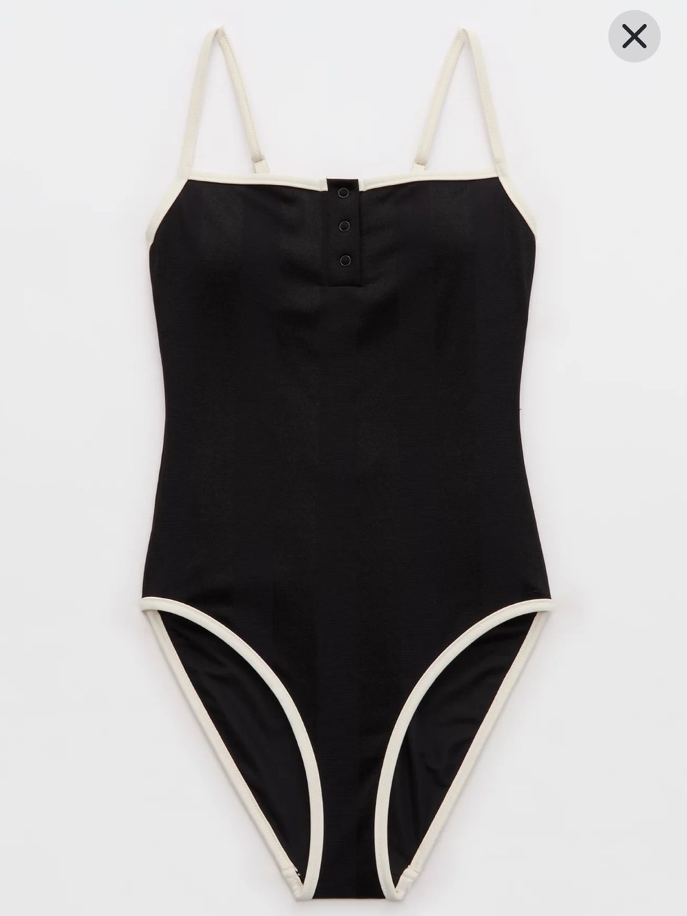 Aerie Shine Henley One Piece Swimsuit - Picture 3 of 13
